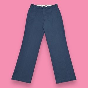 Dickies 874 Original Fit Straight Leg Navy Blue Workwear Mens Pants Size 33x32